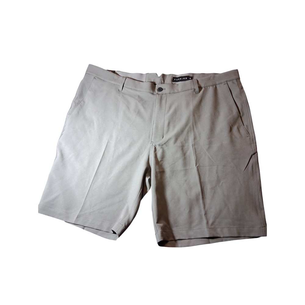 Dunning Golf Mens Stretch Performance Shorts Gray Flat Front Size 42 NEW